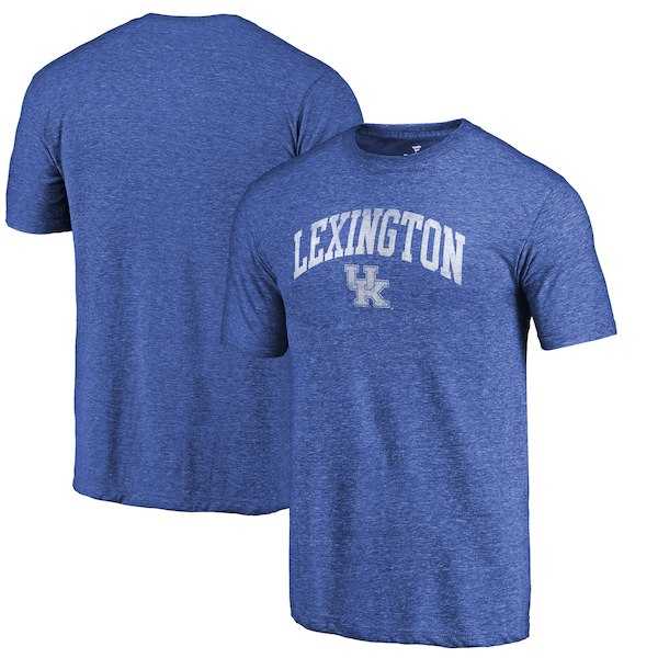 Kentucky Wildcats Fanatics Branded Heathered Royal Hometown Arched City Tri Blend T-Shirt,We sell and wholesale Kentucky Wildcats Fanatics Branded Heathered Royal Hometown Arched City Tri Blend T-Shirt on line form chian!
